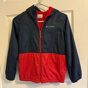 Columbia Jacket in Navy and Red